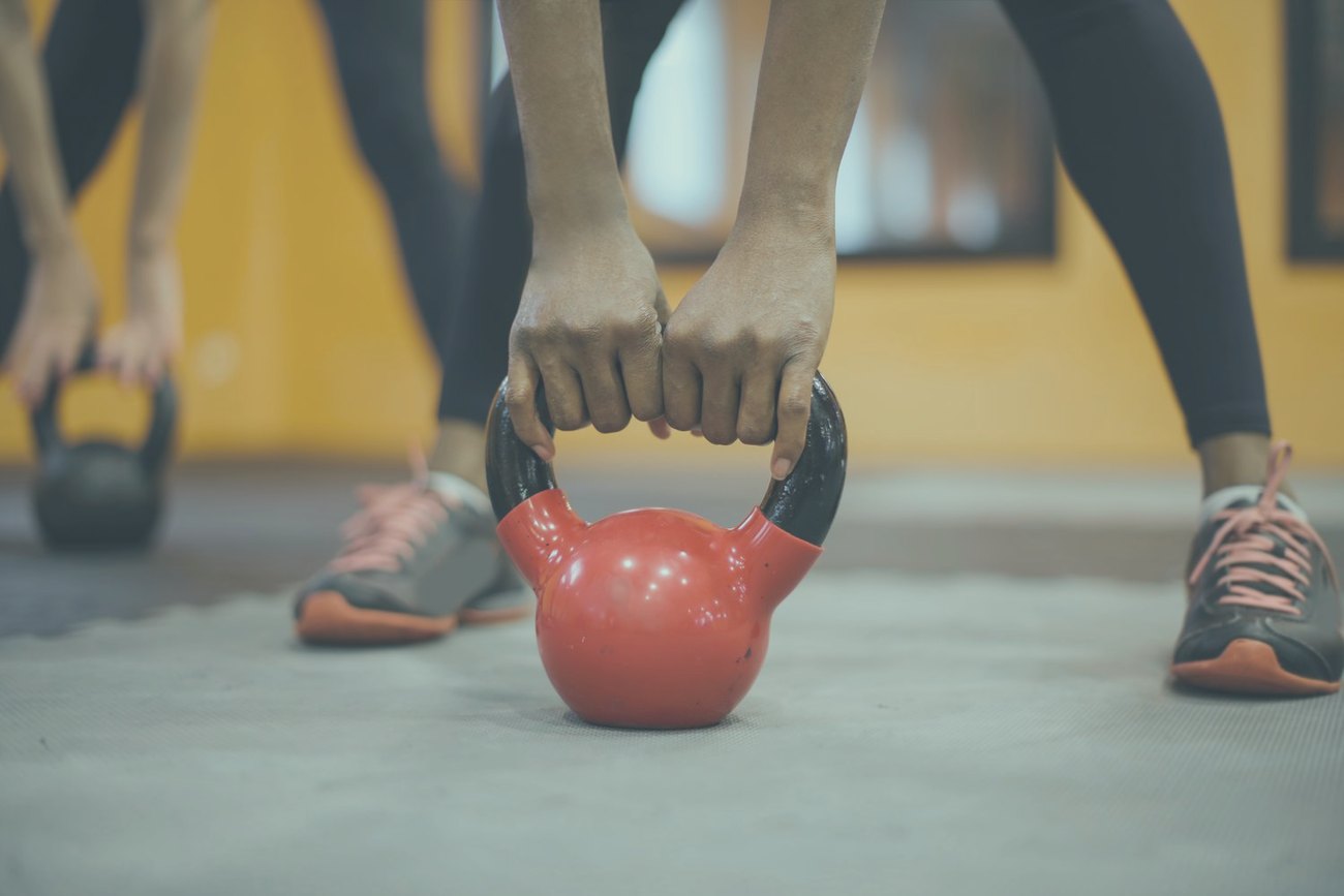 A kettlebell workout during a personal training session at SOMA Active Health